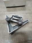 Vtg Ford V8 Circa 1955 Chrome Fender Emblem Badge Trim Automobile Truck Parts