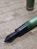 Vtg Esterbrooks Fountain Pen 9668 Nib Chrome and Green Made In The USA!
