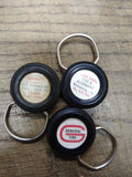Vtg 3 Piece Lot General Tires Atlantic Tire Style Advertising Key Chains Fobs!