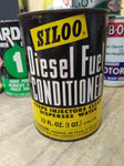 Vtg Siloo Diesel Fuel Conditioner 1 Quart Metal Can Yellow Black Newark NJ