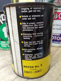 Vtg Siloo Diesel Fuel Conditioner 1 Quart Metal Can Yellow Black Newark NJ