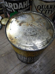 Vtg Siloo Diesel Fuel Conditioner 1 Quart Metal Can Yellow Black Newark NJ