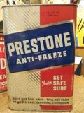 Vtg 1 US Gallon Eveready Prestone Anti Freeze Empty Can Union Carbide USA Nice!