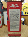 Vtg 1 US Gallon Eveready Prestone Anti Freeze Empty Can Union Carbide USA Nice!