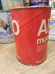 Vtg ARCO Motor Oil SAE 30 1 US Quart Paper Red Can Empty