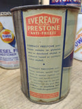 Vtg 1938 Eveready Prestone Anti Freeze Does Not Boil1 Quart Metal Can Empty