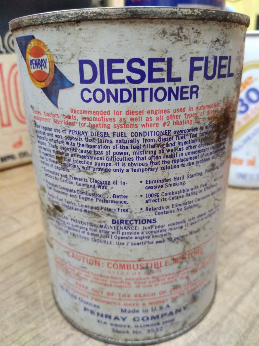 Vtg Penray Diesel Fuel Conditioner 30 Fluid Ounce 3532 Metal Can Empty ...