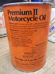 Vtg Harley Davidson Genuine Premium II Motorcycle Oil 1 Quart Empty Paper Can