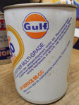Vtg 1 Qt Gulfpride Motor Oil 10W 30 All Weather Multi Grade Full Plastic Can
