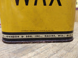 Vtg 1938 1 Pint US Standard Johnson's Liquid Wax Partially Full Metal Can