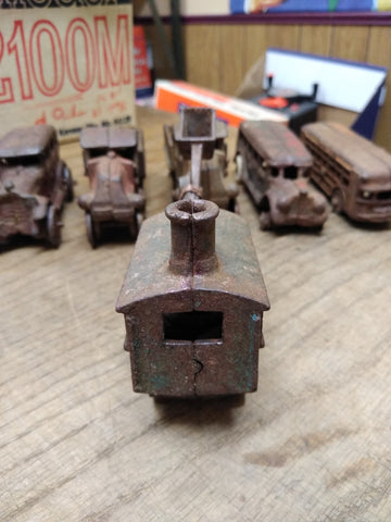 Vtg Cast Iron Steam Shovel Toy Arcade AC Williams Hubley Dent? 5.5" Parts/Repair