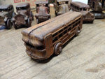 Vtg Cast Iron Twin Coach Bus Toy Dent Arcade AC Williams Hubley? 5 inches