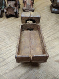 Vtg Cast Iron C Cab Stake Bed Truck Toy AC Williams Arcade? 5" Artillery Wheels!