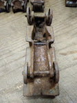 Vtg Cast Iron C Cab Stake Bed Truck Toy AC Williams Arcade? 5" Artillery Wheels!