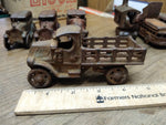 Vtg Cast Iron C Cab Stake Bed Truck Toy AC Williams Arcade? 5" Artillery Wheels!