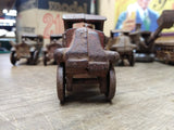 Vtg Cast Iron C Cab Stake Bed Red Truck Toy AC Williams? 5" Artillery Wheels!