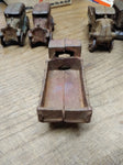 Vtg Cast Iron C Cab Stake Bed Red Truck Toy AC Williams? 5" Artillery Wheels!