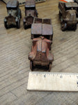 Vtg Cast Iron C Cab Stake Bed Red Truck Toy AC Williams? 5" Artillery Wheels!