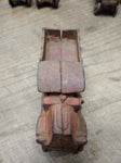Vtg Cast Iron C Cab Stake Bed Red Truck Toy AC Williams? 5" Artillery Wheels!