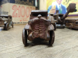 Vtg Cast Iron Red Coupe Car Toy AC Williams Arcade Dent Hubley? 4" Steel Wheels!