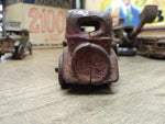 Vtg Cast Iron Red Coupe Car Toy AC Williams Arcade Dent Hubley? 4" Steel Wheels!