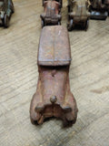 Vtg Cast Iron Red Coupe Car Toy AC Williams Arcade Dent Hubley? 4" Steel Wheels!