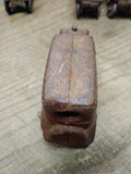 Vtg Cast Iron Red Coupe Car Toy AC Williams Arcade Dent Hubley? 4" Steel Wheels!