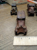 Vtg Cast Iron Red Coupe Car Toy AC Williams Arcade Dent Hubley? 4" Steel Wheels!