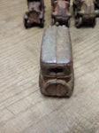 Vtg Cast Iron Blue Coupe Car Toy Arcade AC Williams Hubley? 4" Steel Wheels!