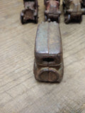 Vtg Cast Iron Blue Coupe Car Toy Arcade AC Williams Hubley? 4" Steel Wheels!