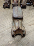 Vtg Cast Iron Blue Coupe Car Toy Arcade AC Williams Hubley? 4" Steel Wheels!