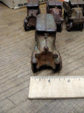 Vtg Cast Iron Blue Coupe Car Toy Arcade AC Williams Hubley? 4" Steel Wheels!