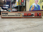 Vtg HO Scale Tyco #930 Freight Unloading Box Car Set #19720 Burlington in Box