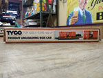 Vtg HO Scale Tyco #930 Freight Unloading Box Car Set #19720 Burlington in Box