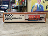 Vtg HO Scale Tyco #930 Freight Unloading Box Car Set #19720 Burlington in Box