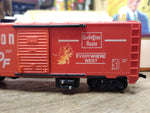 Vtg HO Scale Tyco #930 Freight Unloading Box Car Set #19720 Burlington in Box
