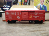 Vtg HO Scale Tyco #930 Freight Unloading Box Car Set #19720 Burlington in Box