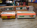 Vtg HO Scale Tyco Train Car Accessory Lot Canada Dry Green Giant Popsicle Boxes