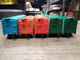 Vtg HO Scale Tyco Train Car Accessory Lot Canada Dry Green Giant Popsicle Boxes