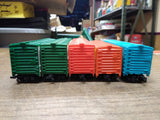 Vtg HO Scale Tyco Train Car Accessory Lot Canada Dry Green Giant Popsicle Boxes