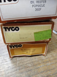 Vtg HO Scale Tyco Train Car Accessory Lot Canada Dry Green Giant Popsicle Boxes
