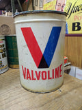 Vtg Valvoline Oil Co Grease Can No 637 1/2 Full 5 Pound Freedom Pa