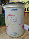 Vtg Valvoline Oil Co Grease Can No 637 1/2 Full 5 Pound Freedom Pa