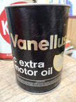 Vtg 1 US Quart BP Vanellus C Extra SAE 15 40 Motor Oil Metal Can Cleveland Ohio
