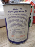 Vtg 1 Quart Paper Can Union 76 Heavy Duty SAE 30 Motor Oil Truck Tested USA