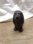 Vtg Cast Iron Black Cocker Spaniel Dog Figurine Paper Weight Possible Hubley