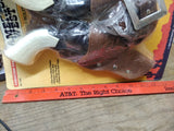 VTG NOS Tootsie toy AMERICAN WEST Double Holster Die Cast toy Cap Guns w/Belt
