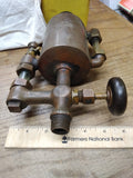 Vtg Antique Powel Boson 1 Pint Hit Miss Steam Gas Engine Brass Cylinder Oiler
