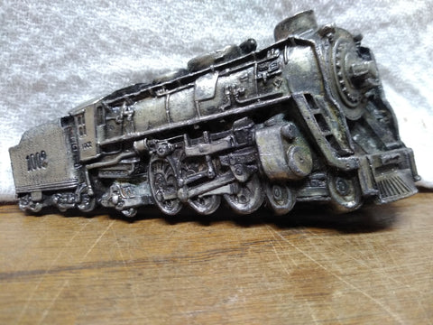 Vtg 1978 Bergamot Brass Works 1002 Steam Locomotive Belt Buckle Made In USA Nice