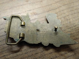 Vtg 1978 BBB Baron Buckle Solid Brass Steam Locomotive Belt Buckle Nice Shape